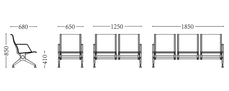 铝合金机场椅/等候椅-SJ9086(图2) undefined